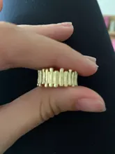 Anillos geométricos hueco redondo de Color dorado coreano para mujer y niña, anillo ajustable abierto cruzado, joyería sencilla