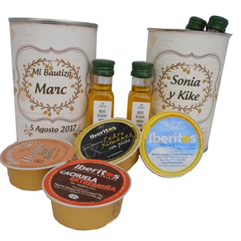 6 pcs/personalized tin with oil Oliva Extra virgin, pate and cream cheese's blue
6 pcs/personalized tin with oil Oliva Extra virgin, pate and cream cheese's blue
