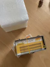 Pestañas postizas individuales tipo profesional, extensiones de pestañas en grupos para colocar individualmente en forma de racimo de 60 unidades, maquillaje profesional