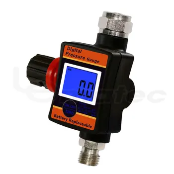 LEMATEC 1/4" HVLP Spray Gun Air Regulator Digital Pressure Gauge Back Light Pneumatic Tool Paint Gun Adjustable Flow Regulator
LEMATEC 1/4" HVLP Spray Gun Air Regulator Digital Pressure Gauge Back Light Pneumatic Tool Paint Gun Adjustable Flow Regulator