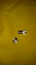 Adaptador de conector hembra SMA, borde de soldadura PCB, montaje recto RF, toma de conexión de cobre, 10 Uds.