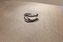 Anillos abiertos sencillos para mujeres y niñas, joyería geométrica de hoja de cola de ballena, barra de latido del corazón, anillo de dedo plano, 2020