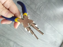 Juegos de herramientas de joyería DIY con Alicates de punta redonda de acero al carbono y cable de cobre para joyería DIY, colores mezclados F80