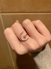 IPARAM nuevo diseño CZ estrella de circón anillo de 2020 declaración de moda oro plata encanto de Color señora chica anillo de la joyería