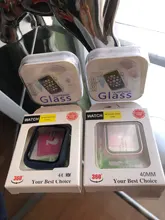 Película protectora para Iwatch Series 4 5 6 SE 44MM 40MM, pegamento total suave, película protectora para Apple Watch Series 1 2 3 38MM 42MM