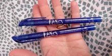 53 unids/lote 0,38mm borrable lavable Pen recarga varilla para manejar azul/negro tinta pluma de Gel para escuela materiales de escritura para oficina papelería