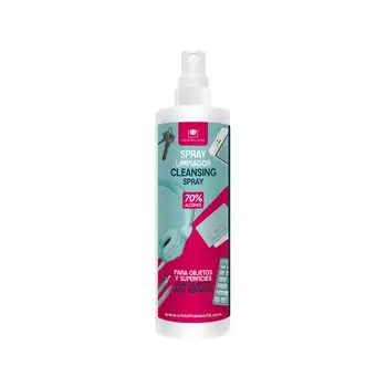 CRYSTAL CLEAR. SPRAY SPRAY cleaner for objects and surfaces. Alcohol 70% (cosmetic ethanol). Capacity of 100ml.
CRYSTAL CLEAR. SPRAY SPRAY cleaner for objects and surfaces. Alcohol 70% (cosmetic ethanol). Capacity of 100ml.