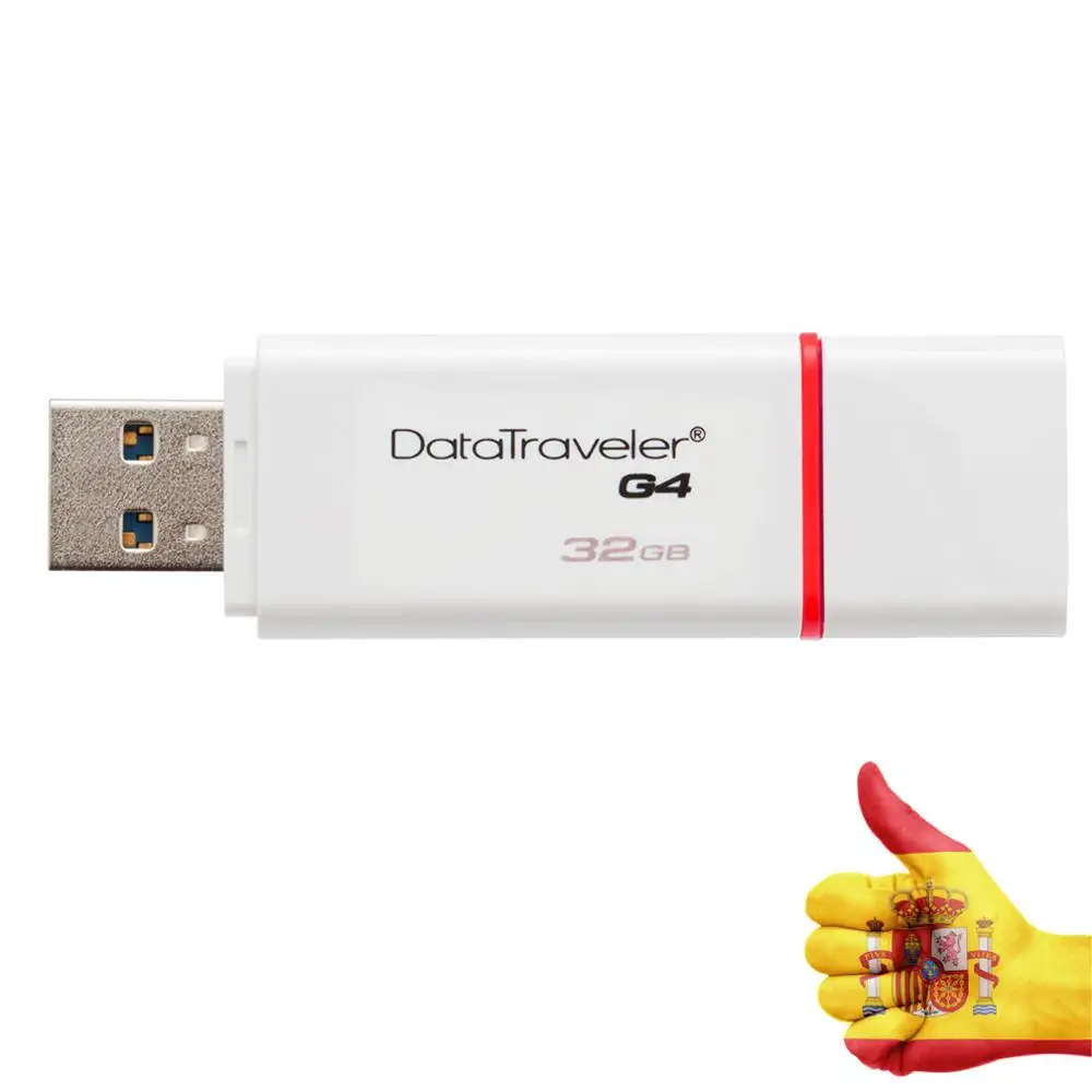 Фото Kingston DataTraveler G4 DTIG4/32 hard GB - Memoria USB 3 0 32 цвет белый/красный | Компьютеры и офис