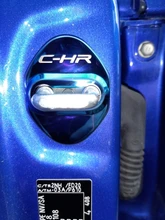 Doofato-cubierta de cerradura de puerta para coche, accesorios con logotipo de la cerradura de la puerta protectora, emblemas, para Toyota C-HR CHR 2018 2019 2020, 4 Uds.