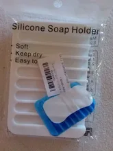 Bandeja de silicona ecológica reutilizable para baño, soporte de plato de jabón, caja de almacenamiento, novedad