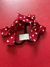 2 unids/set niños lindo Punto Corazón a rayas diademas con lazo bebé niña preciosa gomas de pelo accesorios