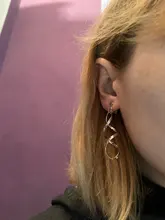 Juego de 5 pares de pendientes de Clip de estilo coreano, pendientes de Clip geométricos de estilo Simple sin perforaciones