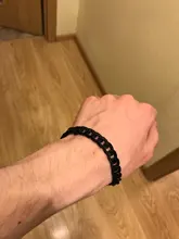 Pulsera cubana Vintage para hombre, pulseras de cadena de eslabones y brazaletes de Rock negro, joyería Punk para fiesta