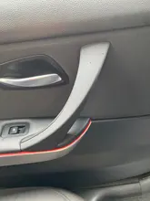 Manija interior de coche para BMW, manilla con cubierta embellecedora para panel de puerta, color gris, beige y negro, izquierda y derecha, para serie 3, E90, E91, 316, 318, 320, 325, 328