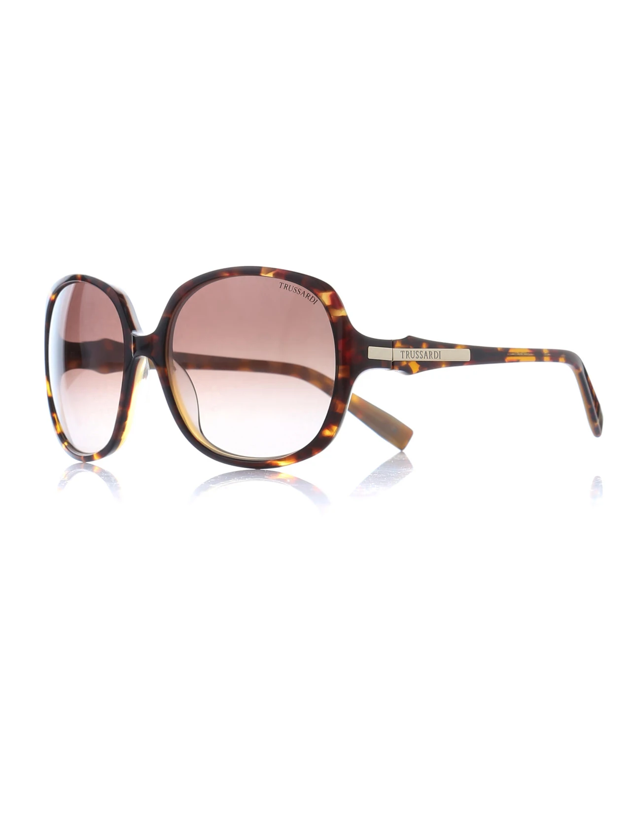 

Women's sunglasses trs 128 51 hv bone Brown organic oval aval 57-16-135 trussardi