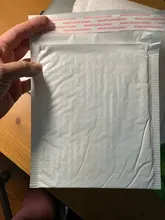 Lote de 50 unidades de bolsas tipo sobre de espuma blanca, sobres acolchados autosellados, sobres con bolsa de burbujas para correo, paquetes de envío