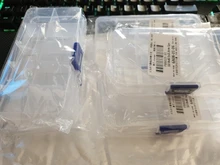 Caja de almacenamiento de joyería transparente ajustable, caja organizadora de plástico portátil con 10 ranuras para joyas, pendientes, pastillas y medicamentos, contenedores de viaje