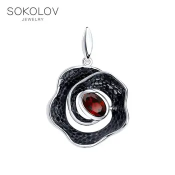Sokolov silver pendant with Garnet, fashion jewelry, 925, women's male, pendants for neck women
Sokolov silver pendant with Garnet, fashion jewelry, 925, women's male, pendants for neck women
