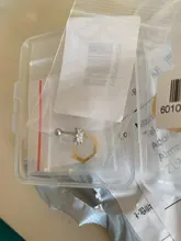 Pendiente de cartílago de circonia cúbica para mujer, aretes pequeños de Plata de Ley 925, Piercing para la oreja, regalos de joyería, 1 ud.