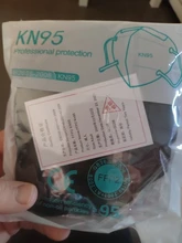 Mascarillas FFP2 de colores para adultos, máscara de tejido negro KN95, 5 capas, respirador con filtro FFP3