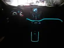 1M / 2M / 3M / 5M Interior del coche Lámpara decorativa LED Cableado EL tira de neón para Auto DIY Luz ambiental flexible USB Fiesta Atmósfera Diodo Cartelera Letrero Decoración de vacaciones Luces