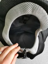 Doble hombro portátil de viaje mochila al aire libre bolsa de transporte perro mascota frente perro bolsa de malla de mochila de la cabeza, suministros para mascotas