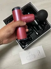 DIOZO-Mini pistola Fascia para alivio del dolor, dispositivo de vibración de tejido profundo, 4 cabezales de masaje reemplazables, masajeador corporal Usb