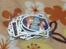 Animaciones de dibujos animados para niños, pegatinas de Futurama, grafiti personalizado, equipaje decorativo, impermeable, juguetes de pegatinas, 10/50 Uds.
