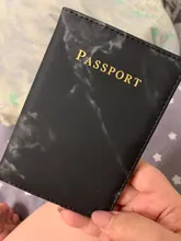 Travel-Id-Case Wallet Designer Passport-Cover Marble-Pattern Women Fashion 1PC PU