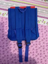 Mochila de lona con dibujos animados para niños, franjas de diferente Color, rojo, verde, bolsa de viaje, escolar