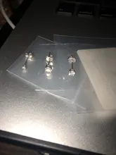 3 unids/set 925 pendientes tipo botón de plata fina 2mm 3mm 4mm minimalista cuatro garra diamante pendientes regalo de joyería fina