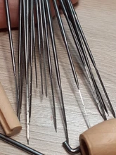 20 unids/set agujas de coser 3 tamaños agujas de fieltrar Artesanato de Pocked agujas conjunto de bricolaje herramientas con mango de madera