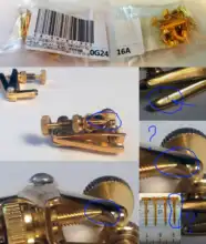 Violin-String-Tuner Adjuster-Parts Golden-Plated 4pcs/Lot Fit 3/4-4/4