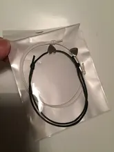 2 unids/lote Pequeño amor corazón pulsera de la suerte, rojo, negro, blanco, Color de la cuerda pulsera ajustable par de Pulseras de Moda al por mayor