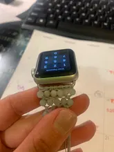 Conector adaptador para Apple Watch SERIE DE gomillas 6 SE 5 4 3 2 1, correa de iwatch 42mm 38mm 44mm 40mm, adaptador de cierre de acero inoxidable