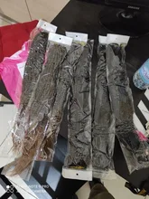 Trenzas de ganchillo para mujer, cabello sintético de color negro, ombré, marrón, senegalés, 30 hebras