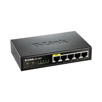 Desktop Switch D-Link DES-1005P 4 x RJ45 1 x PoE
Desktop Switch D-Link DES-1005P 4 x RJ45 1 x PoE
