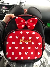 Mochila de Mickey de Disney para niños y niñas, morral infantil de Minnie, mochilas de guardería, mochilas de colegio de niño