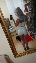 Conjunto de 2 piezas de verano para mujer, Top corto y pantalones cortos ajustados, conjunto deportivo corto