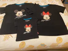 La familia de ropa Padre hijo hija de madre ropa camiseta papá mamá y yo ropa de bebé niño niña Mickey Minnie T-shir