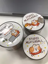 Lindo gato serie familiar diario Washi Tape Scrapbooking DIY etiqueta Kawaii cinta adhesiva de PET cinta de la Oficina de la Escuela de