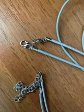 5 unids/lote 1,5mm 2mm encerado algodón ajustable trenzado collares de cuerda y amuleto colgante joyería resultados langosta cierre cable cadena