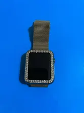 Las señoras de las mujeres para Apple Watch serie SE 6 5 4 3 PC de la cubierta Protector con punta de diamante parachoques para iWatch 40mm 44mm, 42mm, 38mm Accesorios