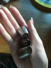 Boquilla DE ACERO INOXIDABLE #1M, punta de estrella abierta, herramientas de pastelería, boquillas para manga pastelera, decoración para cupcakes, crea Flor de gota