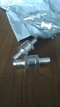 Válvula de retención de combustible de aleación de aluminio, unidireccional, para coches y barcos, adecuada para carburador de 6/8/10/12/14/16MM, 1 Uds.