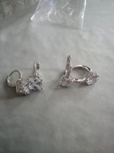 Pendientes brillantes de circonita para mujer, 10 colores, Clip de elementos AAA, joyería de boda para banquete, regalos para mujer