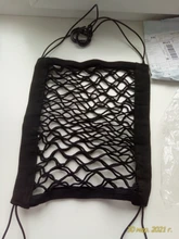 Barrera de malla para asiento de coche, organizador Universal elástico de almacenamiento de asiento de coche, malla y malla para sujetar carga bolso para ganchillo