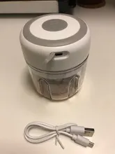 Cortador de cocina machacador de ajo eléctrico picadora de carne Mini trituradora de verduras de ajo de alimentos, picadora procesador de alimentos recargable