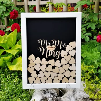 Wooden Mr & Mrs Guest book alternative drop top box customize wedding guest book white frame rustic heart shadow box sign in box
Wooden Mr & Mrs Guest book alternative drop top box customize wedding guest book white frame rustic heart shadow box sign in box