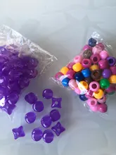 100 unids/lote 8x6mm acrílico espaciador Cuentas grandes cuentas con orificio para la fabricación de la joyería DIY